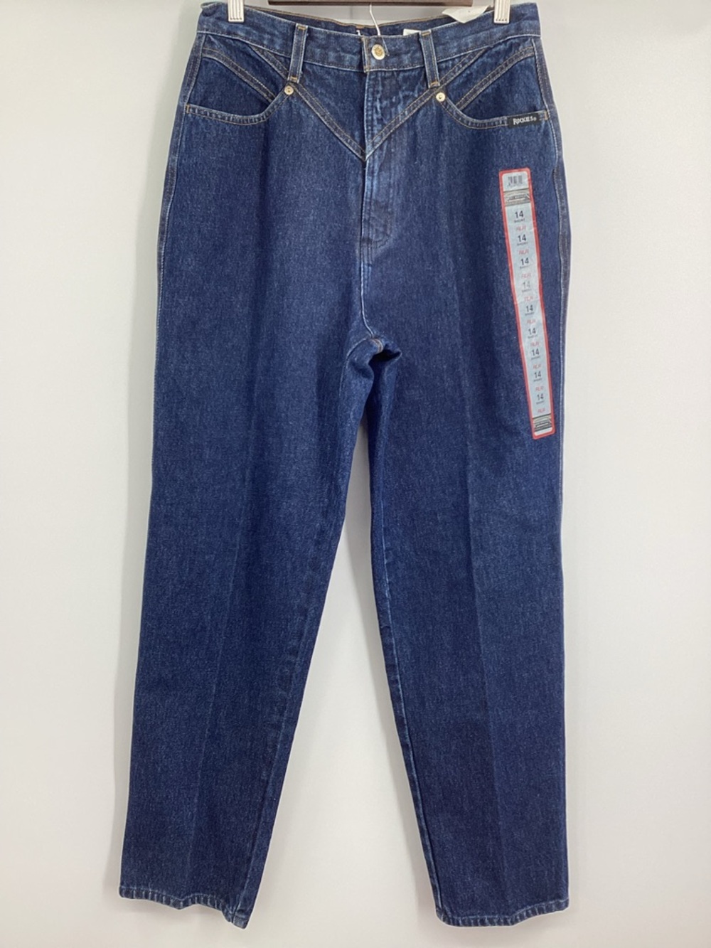 Vintage Rocky Mountain Relaxed Long-Rise Dark Blue Women's Jeans